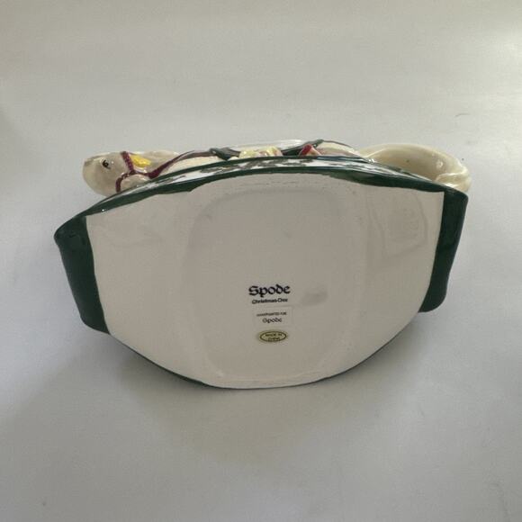 VTG SPODE Christmas Tree Jack in the box Sugar Bowl Rocking Horse Creamer - Picture 7 of 12